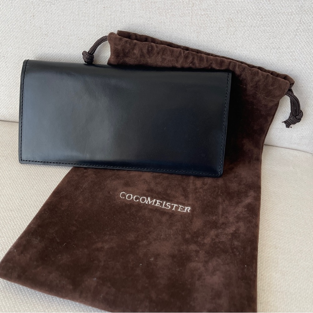 Men's COCOMEISTER Long Black Leather Wallet